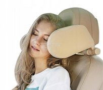 Zagłówek Samochodowy Suv Kształt V Beżowy Perfectlife