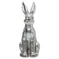 Zając, Wielkanoc, Figurka Dekoracyjna Srebrna, 45 cm&nbsp;-&nbsp;Empik