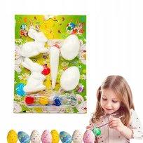 ZAJĄCZEK DO MALOWANIA styropian FARBKI pisanka święta ozdoba WIELKANOC jajo