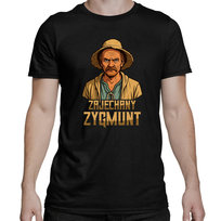 Zajechany Zygmunt - dla fanów serialu 1670 - męska koszulka na prezent Czarna XXL