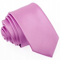 Żakardowy Slim Fit Wąski 6Cm Śledź Krawat Różowy Męski Do Garnituru Wp44 Rene Chagal