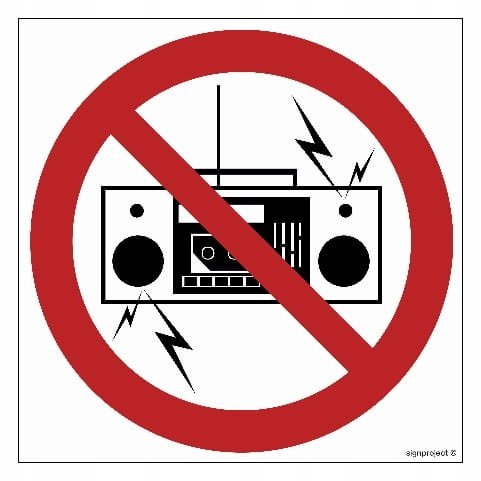 Фото - Засоби захисту SP Zakaz używania głośników radia w sposób uciążliwy LIBRES POLSKA 