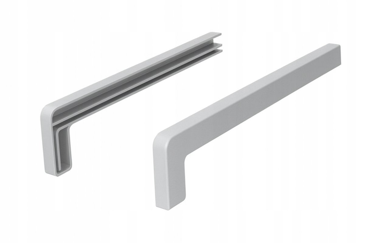 ZAKOŃCZENIA ZAŚLEPKI PARAPETU ALUMINIOWE PREMIUM 30 cm SREBRNE 9006