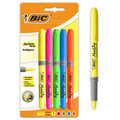 Zakreślacz 5 sztuk, Highlighter Grip, BIC - BIC