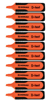Zakreślacz Donau D-Text Pomarańczowy 10 Sztuk - Inna marka