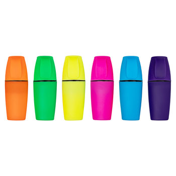 Zakreślacze Basic, Purrrfect School, Mini, 6 szt - Empik