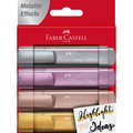 Zakreślacze metaliczne, 4 kolory, Faber-Castell - Faber-Castell