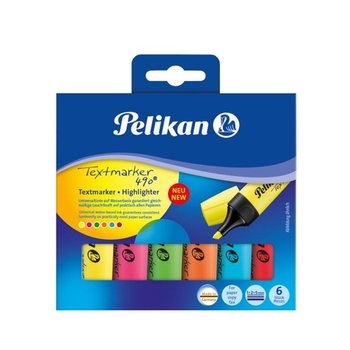 Zakreślacze Pelikan Textmarker Highlighter 490, 6 kolorów - Pelikan