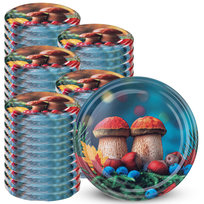 Zakrętki Do Słoików fi82 Nakrętki Słoiki Wieczka Grzyby 50szt 6-Zaczepowe