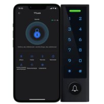 ZAMEK ELEKTRONICZNY DO DRZWI FURTKI KOD TTLOCK CZYTNIK KART RFID ZEWNĘTRZNY
