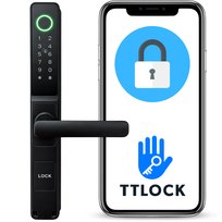 ZAMEK ELEKTRONICZNY KLAMKA DO DRZWI NA KOD SZYFR ODCISK PALCA TTLOCK RFID