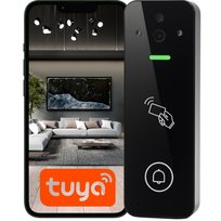 ZAMEK ELEKTRONICZNY WIDEODOMOFON DO DRZWI FURTKI CZYTNIK RFID WIFI TUYA