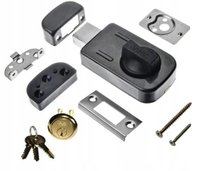 ZAMEK NAWIERZCHNIOWY GARAŻOWY WIERZCHNI WKŁADKA ZASUWA DRZWI ŁUCZNIK GRAFIT