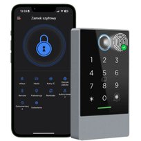 ZAMEK SZYFROWY DO DRZWI FURTKI NA KOD ODCISK PALCA SZYFRATOR WIFI RFID