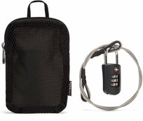 Zamek szyfrowy z linką stalową w etui Pacsafe Prosafe 1000 Czarny Pacsafe