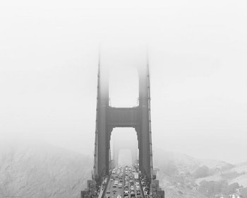Zamglony Most Golden Gate - Plakat - Nice Wall