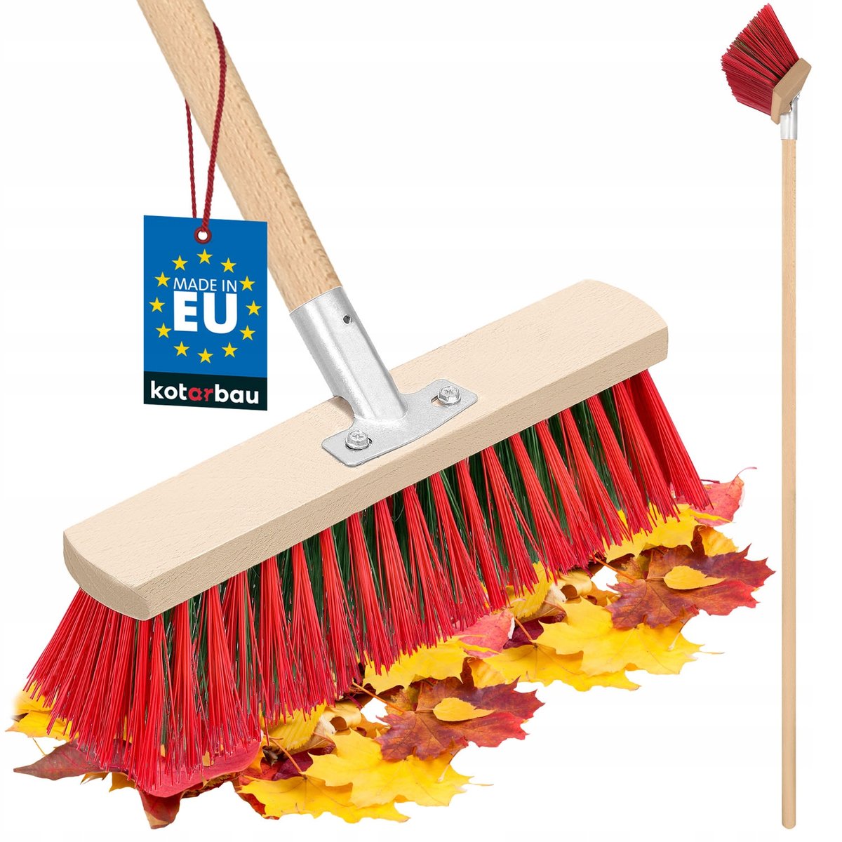 Zamiatacz Ulicówka Miotła Szczotka Zmiotka 30 Cm Kij Do Zamiatania Oprawna-Zdjęcie-0