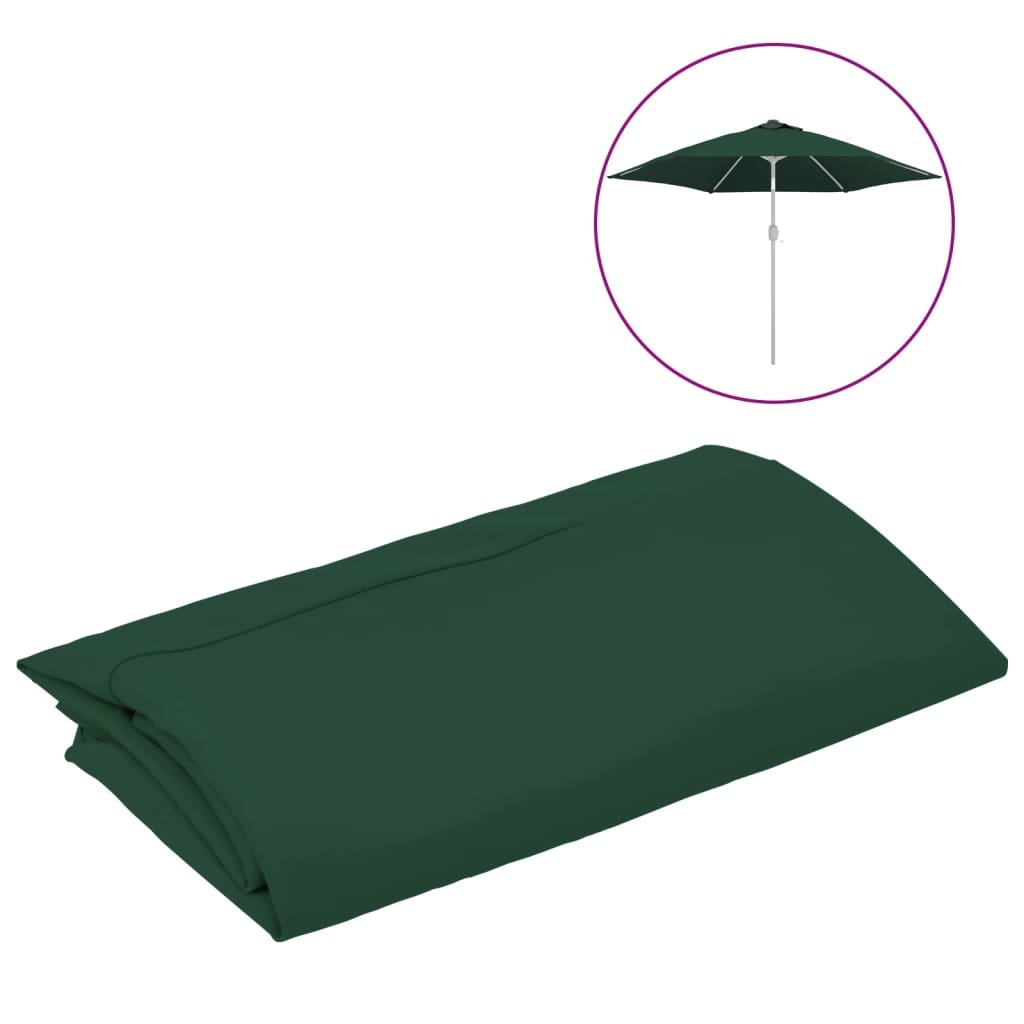 Фото - Пляжна парасоля VidaXL Zamienne pokrycie do parasola ogrodowego, zielone, 300 cm 