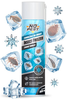 Zamrażacz na Owady Środek Aerozol Preparat Spray na Pluskwy Jaja Pluskiew Wszy Rybiki Pchły Pająki NO PEST Insect Freezer - No-Pest