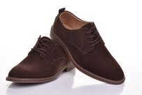 ZAMSZOWE PÓŁBUTY MĘSKIE ELEGANCKIE WYGODNE BUTY WIZYTOWE KLASYCZNE BRĄZOWE Inna marka