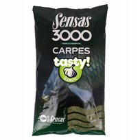 ZANĘTA KARPIOWA FEEDER SENSAS 3000 CARP TASTY GARLIC 1 KG