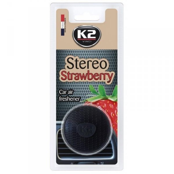 Фото - Автомобільний ароматизатор K2 Zapach samochodowy w formie głośniczka  Stereo Strawberry 