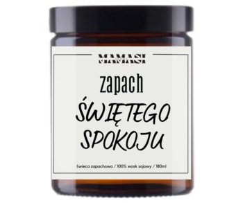 Zapach Świętego Spokoju Świeca Sojowa Zapachowa 180Ml Urodziny, Imieniny - Mamasi Candle