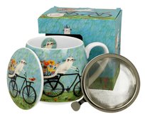 Zaparzacz baryłka Koci Świat - ROWER (widow box) DUO Gift