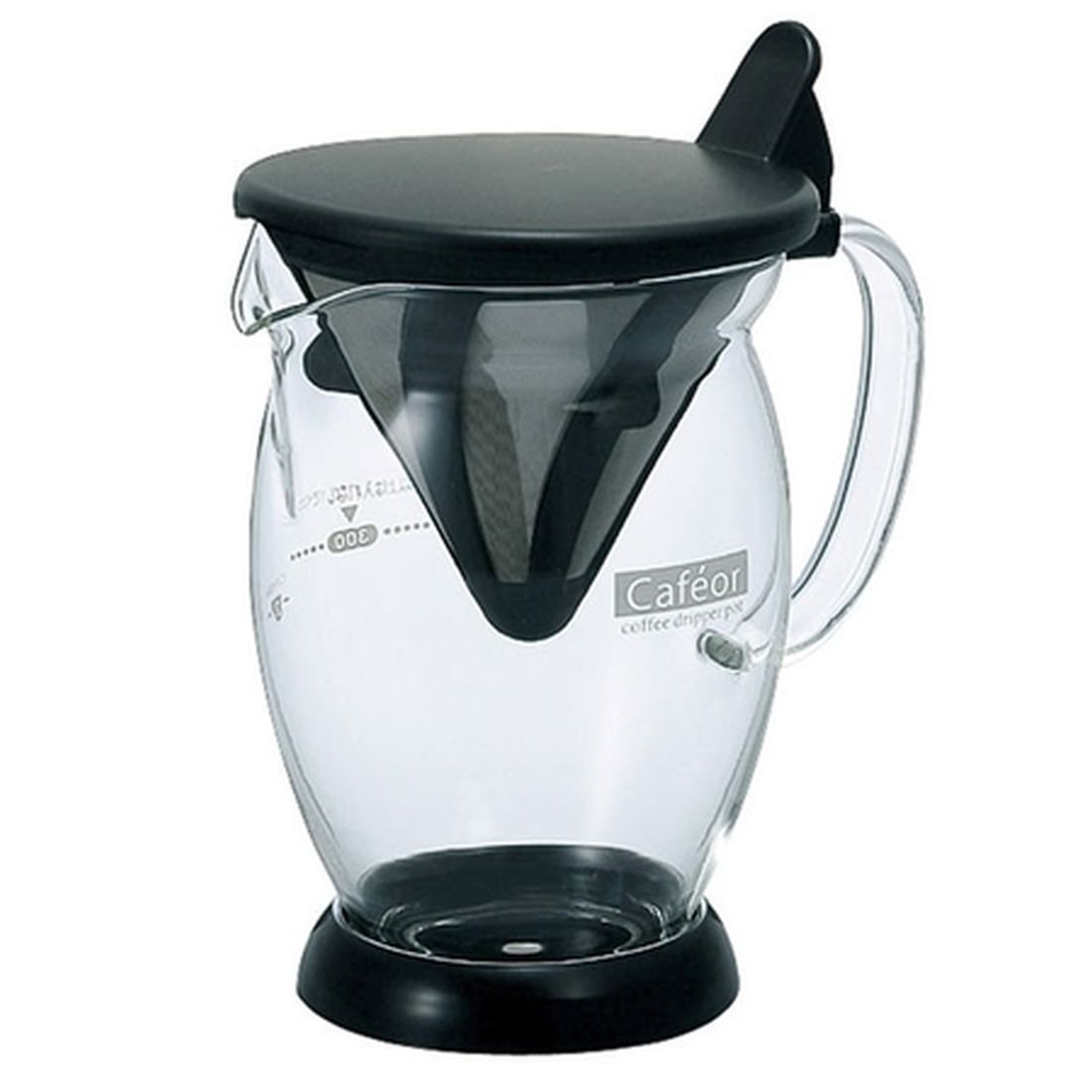 Zaparzacz z dzbankiem HARIO Cafeor Dripper Coffee Pot, 300 ml, czarny