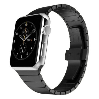 Zapasowa bransoleta Apple Watch Series 42/44 mm z metalicznymi perłami – czarna - Avizar