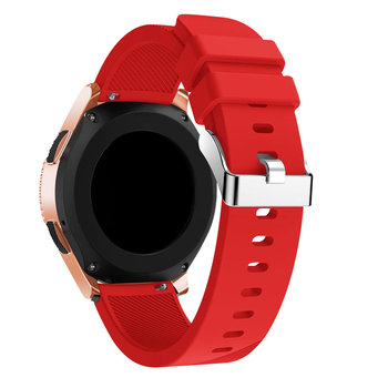 Zapasowa bransoletka z miękkiego silikonu Samsung Galaxy Watch 42 mm – czerwona - Avizar