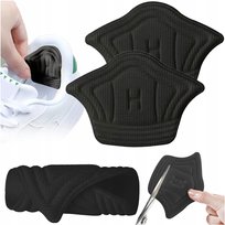 ZAPIĘTKI DO BUTÓW CZARNE 2 SZT WKŁADKI ODDYCHAJĄCE WYGODNE PIANKOWE KLEJ