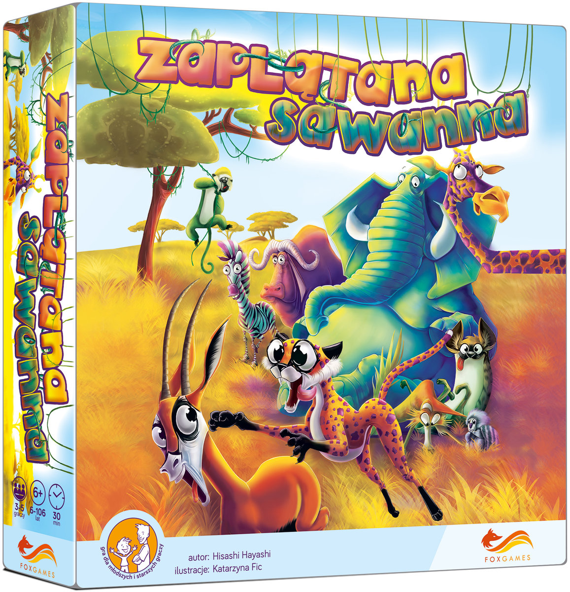 Zaplątana Sawanna, gra planszowa, FoxGames