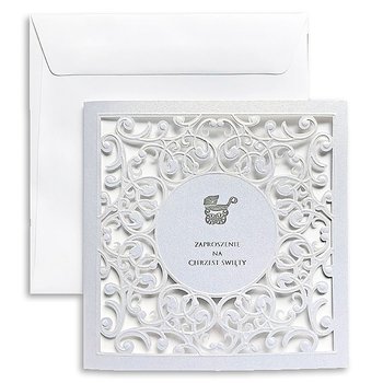 Zaproszenia na chrzest, białe, 10 sztuk - Forum Design Cards