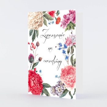 Zaproszenia na urodziny, Lilac, 5 sztuk - LILY ZAPROSZENIA