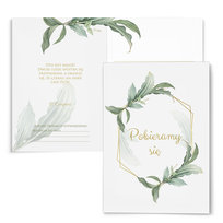 ZAPROSZENIA ŚLUBNE GOTOWE z kopertą ZSL19
