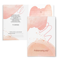 ZAPROSZENIA ŚLUBNE GOTOWE z kopertą ZSS08