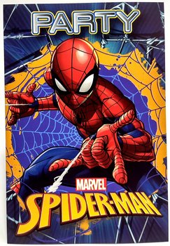 Zaproszenia urodzinowe z kopertami SpiderMan Party