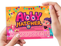 ZAPROSZENIE ABBY HATCHER'S FUZZLY FUN! NA URODZINY DZIECKA + KOPERTA