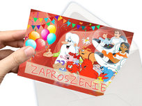 ZAPROSZENIE BYŁO SOBIE ŻYCIE NA URODZINY DZIECKA + KOPERTA