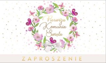 Zaproszenie komunijne komplet 5 szt PCPMZ 72 - Kukartka