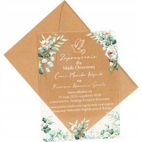 Zaproszenie Matka Ojciec Chrzestni Komunia Y2