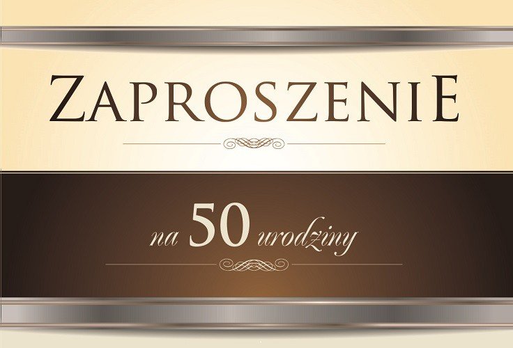 Фото - Конверти й листівки Trend Zaproszenie Na 50-Te Urodziny 10 Szt Zt8 