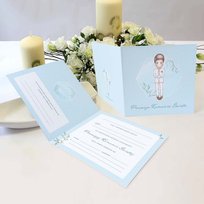 Zaproszenie Na Komunię Dla Chłopca. Zestaw 5 Szt. Gotowe Do Wypisania, Wysyłka 24H. 63820