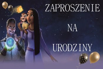 Zaproszenie Na Urodziny Bajka Życzenie Wish 150Mm X 100Mm 1Szt + Koperta - Inna marka