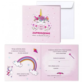 Zaproszenie Na Urodziny Dla Dzieci, Jednorożec Koperta 63235 - Forum Design Cards
