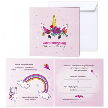 Zaproszenie Na Urodziny Dla Dzieci, Jednorożec Koperta 63237 - Forum Design Cards
