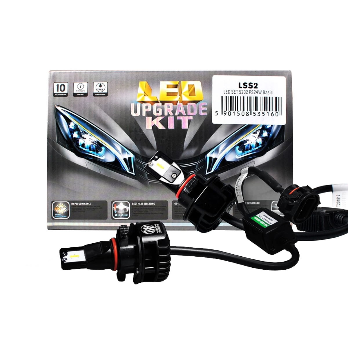 LED Auto Faro anteriore Canbus Decoder Ricambio C16 H16 5202 (2 Set