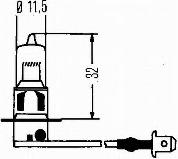 Żarówka H3 12V 55W Hella 8GH 002 090-133 - Hella