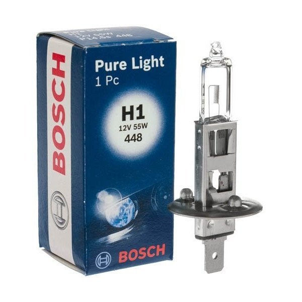 Bosch H1 Halogen Headlight Bulb Fits BMW R 1150 GS Enduro-clear